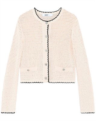 Turner Cotton Structure Cardigan - Jet Stream